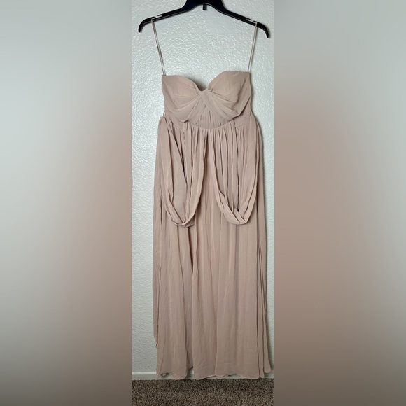 NWT Birdy Grey Grace Convertible Dress in Chiffon Taupe - Picture 5 of 8